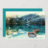 Wees SOORT naar onze planeet - Dag van de bergen i (Voorkant / Achterkant)