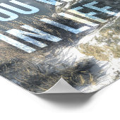 Wees sparen - Wolf - Succes Motivatie Poster (Hoek)