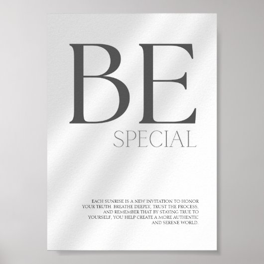 Wees speciaal Custom Self-Love Wall Poster (Voorkant)