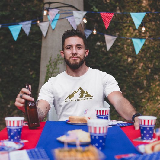 Wees standvastig als minimalistisch t-shirt