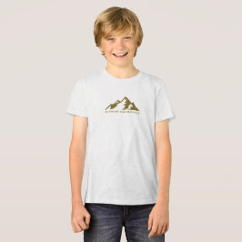 Wees standvastig als minimalistische bergen Tri-Blend shirt