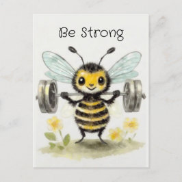 Wees sterk, aanpasbaar briefkaart