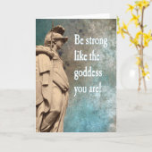 Wees sterk als de godin die je bent empathie kaart (Gele Bloem)