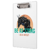 Wees sterk als een wolf klembord (Links)