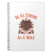 Wees sterk als een wolf notitieboek (Voorkant)