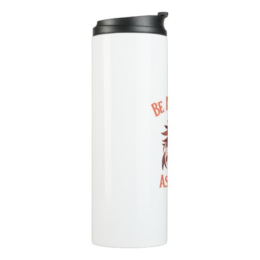 Wees sterk als een wolf thermosbeker (Gedraaid links)