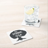 Wees sterk als eikel kartonnen onderzetters (Insitu)