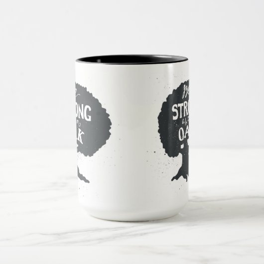 Wees sterk als eikel mok (Midden)