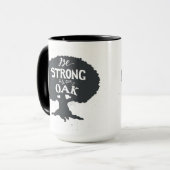 Wees sterk als eikel mok (Voorkant links)