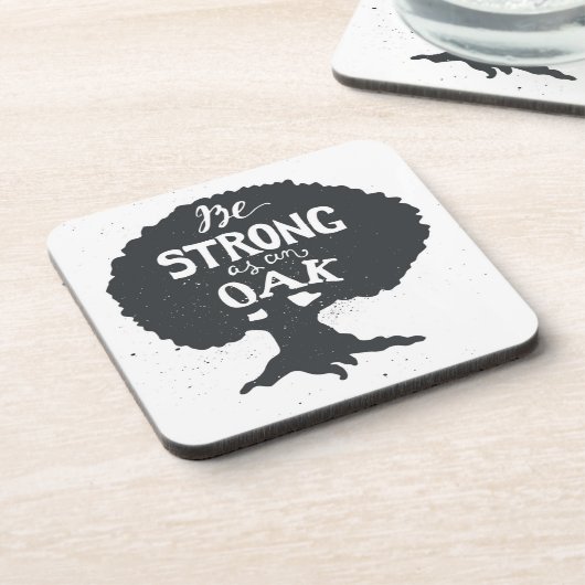 Wees sterk als eikel onderzetter (Linkerzijde)