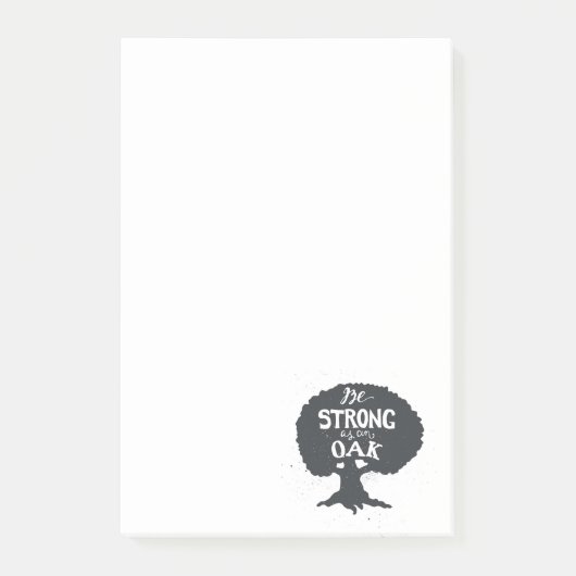 Wees sterk als eikel post-it® notes (Voorkant)