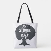 Wees sterk als eikel tote bag (Achterkant)