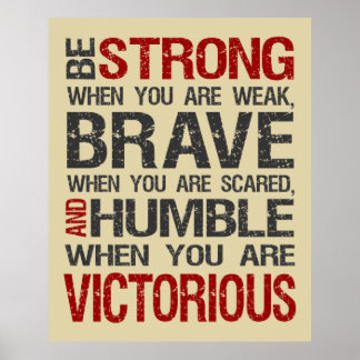 Wees sterk als je zwak Poster bent - Zand