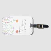 Wees sterk als wilde bloemen | SCHATTIGE BAGAGELAB Bagagelabel (Voorkant (horizontaal))