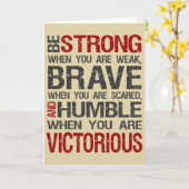 Wees sterk bij zwakke aanmoediging Kaart Sand (Gele Bloem)