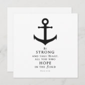 Wees sterk Bijbelcitaat Denken aan u Groet Auto Feestdagenkaart (Voorkant / Achterkant)