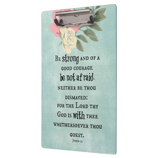 Wees sterk Bijbelvers Klembord (Links)