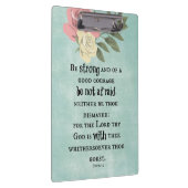 Wees sterk Bijbelvers Klembord (Rechts)