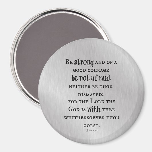 Wees sterk Bijbelvers Magneet (Voorkant / Achterkant)