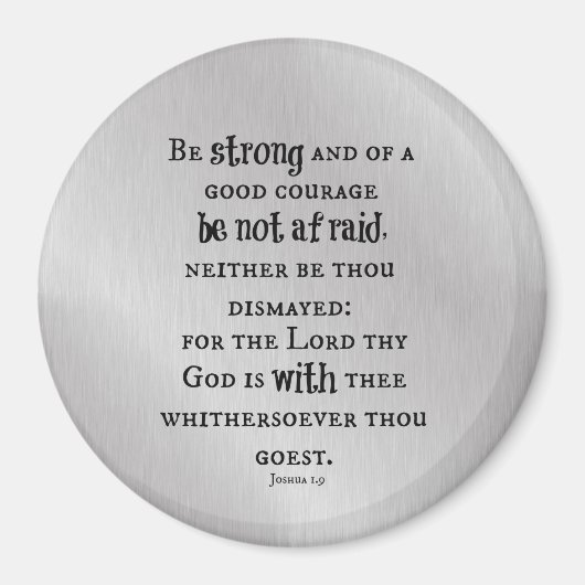 Wees sterk Bijbelvers Magneet (Voorkant)