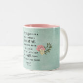 Wees sterk Bijbelvers Tweekleurige Koffiemok (Voorkant rechts)