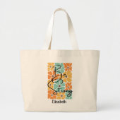 Wees sterk chique Abstracte moderne positiviteit c Grote Tote Bag (Voorkant)