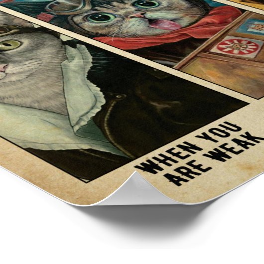 Wees sterk, dapper, nederig poster (Hoek)