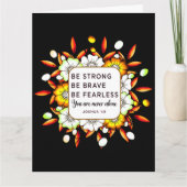 Wees Sterk Dapper Onbevreesd - Bijbelvers   Kaart (Voorkant)