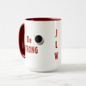 Wees STERK Eén Slok tegelijk Koffiemok Mok (Voorkant links)