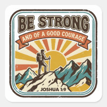 Wees sterk en heb goede moed Johannes 1:9 Stempel