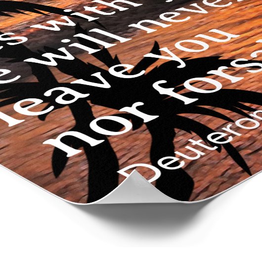 Wees sterk en moedig 31:6 poster (Hoek)