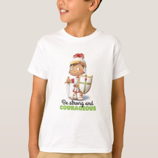 Wees sterk en moedig Bijbelvers T-shirt