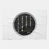 "Wees sterk en moedig" Bijbelvers uit Joshua Theedoek (Horizontaal)