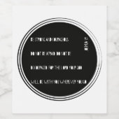 "Wees sterk en moedig" Bijbelvers van Joshua Wijn Etiket (Enkel label)