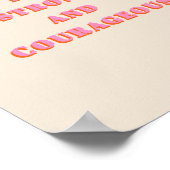 Wees sterk en moedig Joshua 1 9 Bijbelversie Poster (Hoek)