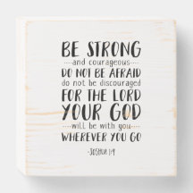 Wees sterk en moedig, Joshua 1:9