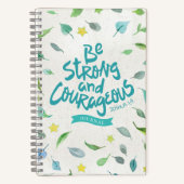 Wees sterk en moedig - Joshua 1:9 Notitieboek (Voorkant)
