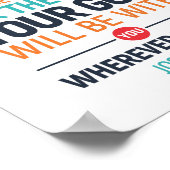 Wees sterk en moedig, Joshua 1:9 Poster (Hoek)