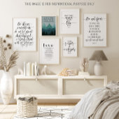 Wees sterk en moedig, Joshua 1:9 Poster