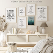 Wees sterk en moedig, Joshua 1:9 Poster