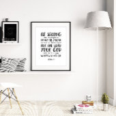 Wees sterk en moedig, Joshua 1:9 Poster