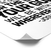 Wees sterk en moedig, Joshua 1:9 Poster (Hoek)