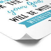 Wees sterk en moedig, Joshua 1:9 Poster (Hoek)