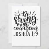 Wees sterk en moedig Joshua 1 9 Save The Date (Voorkant)