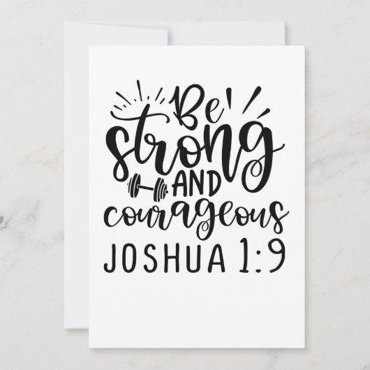Wees sterk en moedig Joshua 1 9 Save The Date (Voorkant)