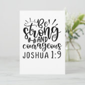 Wees sterk en moedig Joshua 1 9 Save The Date (Staand voorkant)