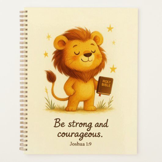 Wees sterk en moedig (Jozua 1:9) Planner (Voorkant)