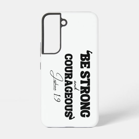Wees sterk en moedig (Jozua 1:9) Samsung Galaxy Hoesje (Achterkant)