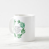 Wees sterk en moedig koffiemok (Voorkant links)