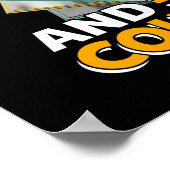 Wees sterk en moedig - Llama Poster (Hoek)